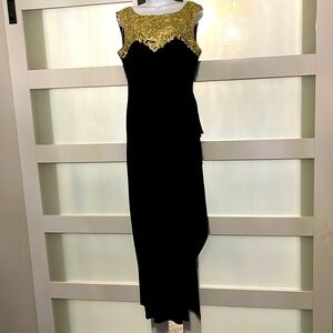 Golden Enchantment: ATELIER DANIELLE Size 12 Gown w/Dazzling Embellishments